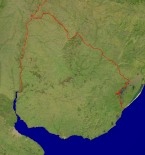 Uruguay Satellite + Borders 942x1000
